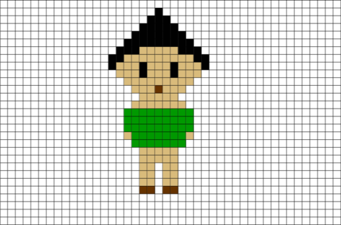 Scarecrow Wizard of Oz Pixel Art
