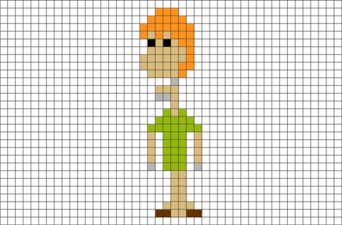 Shaggy Scooby Doo Pixel Art