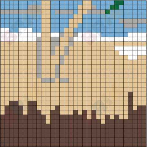 Beach 3 Pixel Art