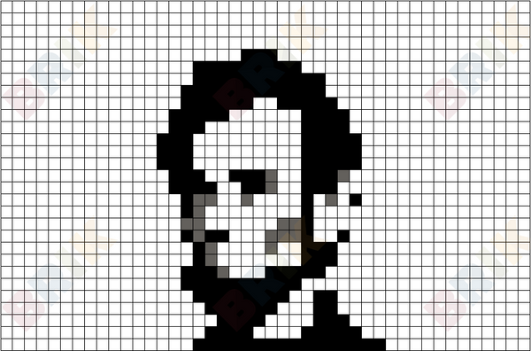 Abraham Lincoln Pixel Art