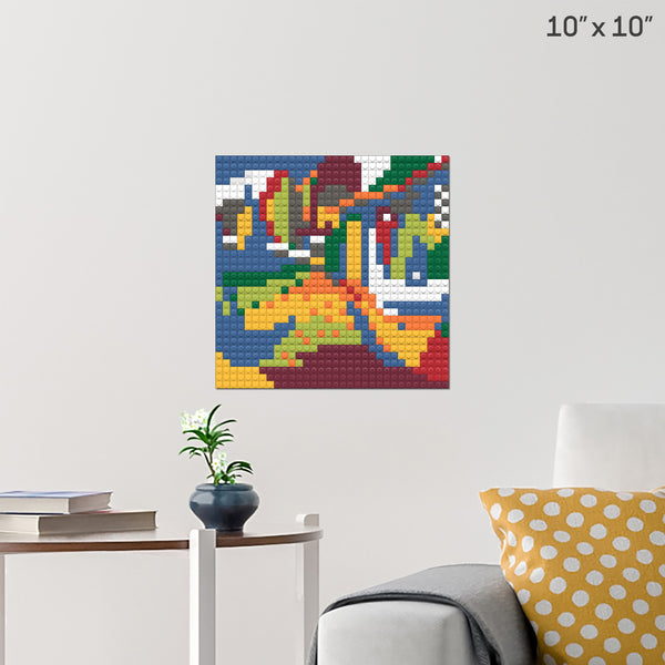 abstract art Brick Poster