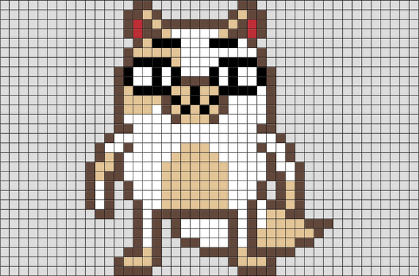 Adventure Time Cake Pixel Art