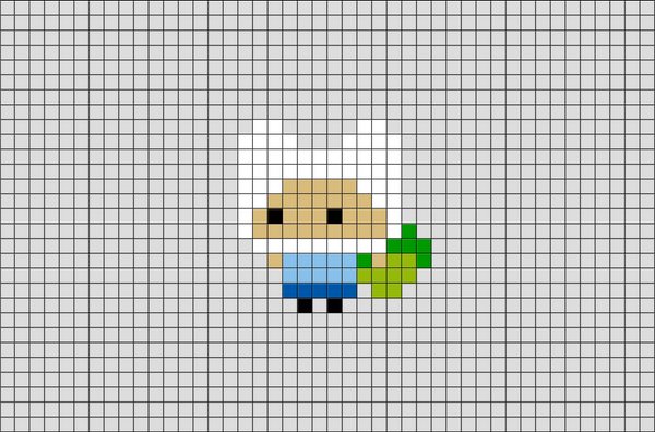 Adventure Time Finn the Human Pixel Art
