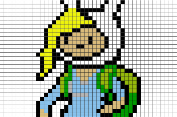 Adventure Time Fionna Pixel Art