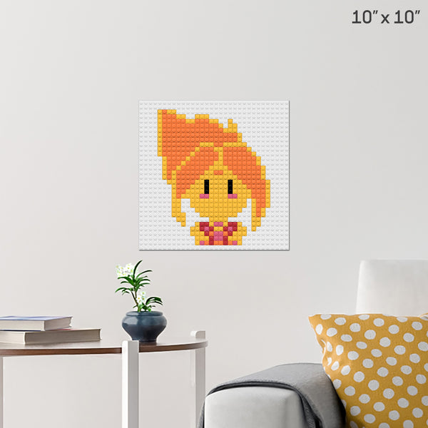 Adventure Time Flame Princess Brick Poster