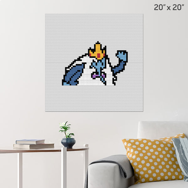 Adventure Time Ice King Brick Poster