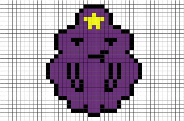 Adventure Time Lumpy Space Princess Pixel Art