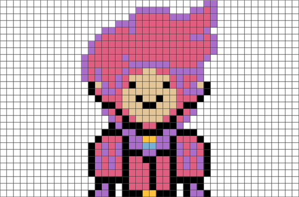 Adventure Time Prince Gumball Pixel Art