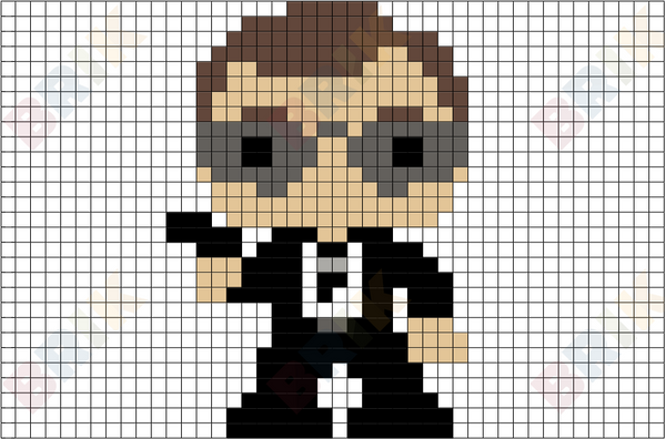 Agent Smith Pixel Art – BRIK