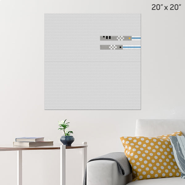 Ahsoka Tano's Lightsabers Brick Poster