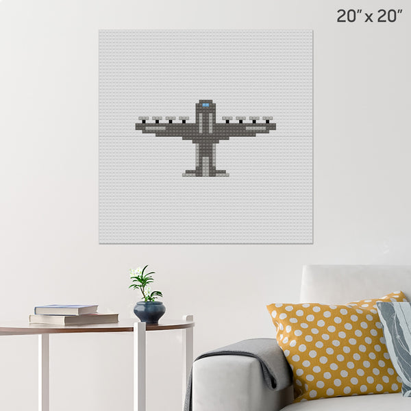 Airplane Hercules Aircraft Brick Poster