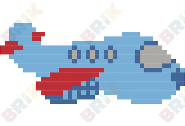 Airplane Pixel Art