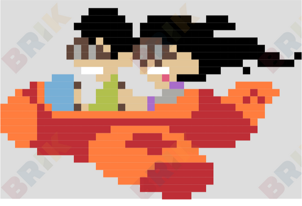 Airplane Pixel Art