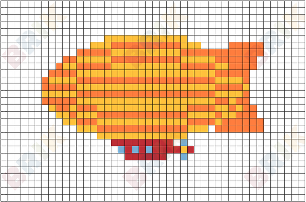 Airship Pixel Art