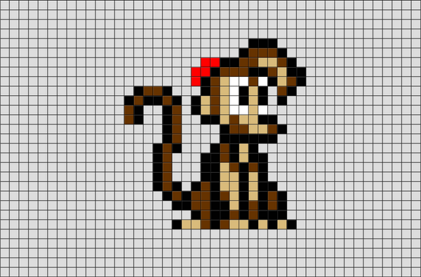 Aladdin Abu Pixel Art