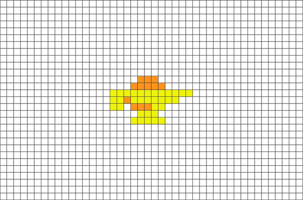 Aladdin Magic Lamp Pixel Art