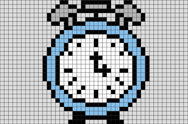 Alarm Clock Pixel Art