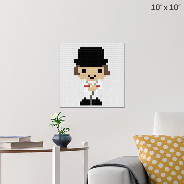Alex DeLarge Brick Poster