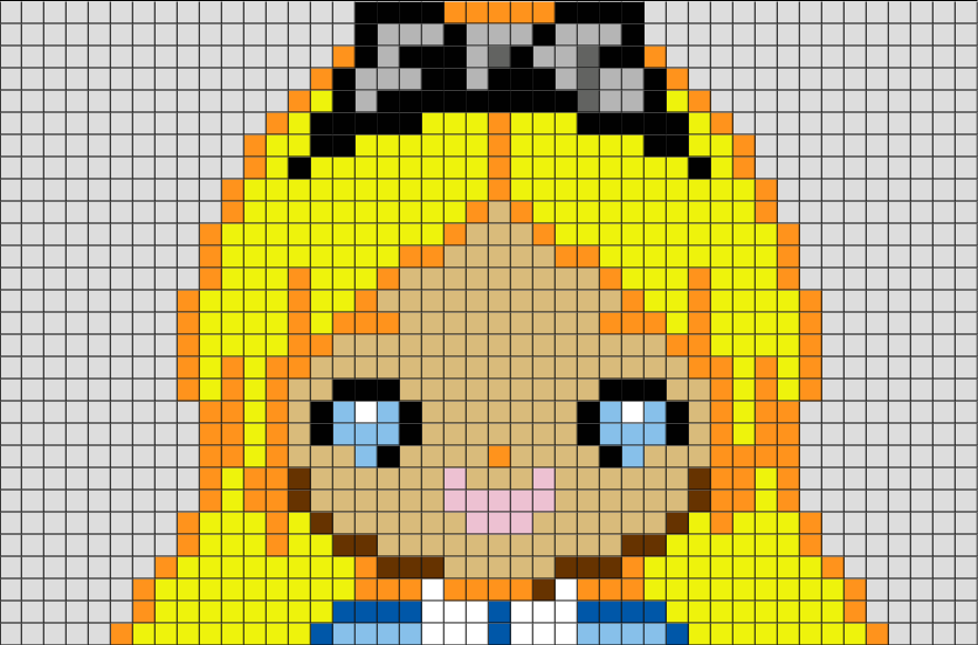 Alice in Wonderland Pixel Art – BRIK