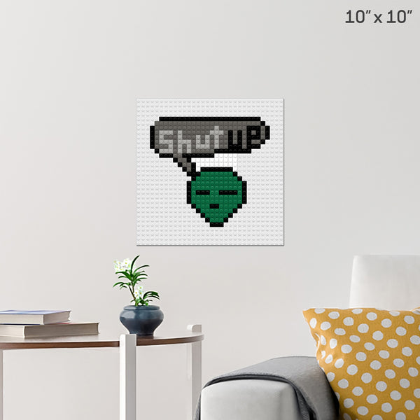 alien Brick Poster