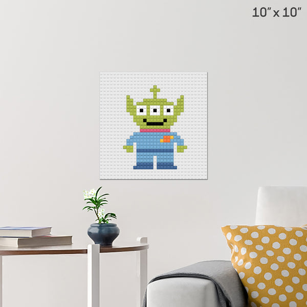 Alien Toy Story Brick Poster