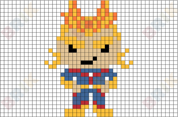 All Might Pixel Art