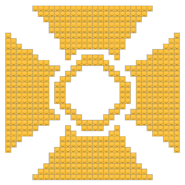 Alpha Tau Omega Yellow Shield Brik Tile