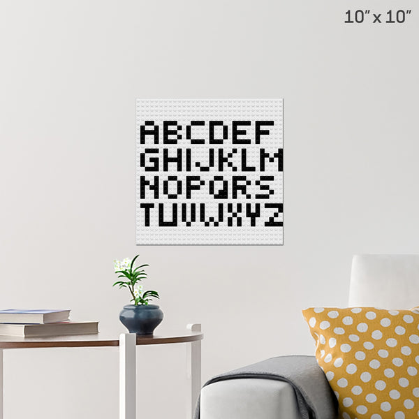 Alphabet Kit Brick Poster