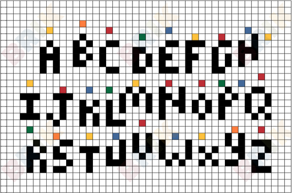Alphabet Pixel Art
