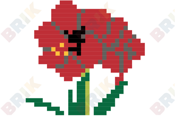 Amaryllis Pixel Art