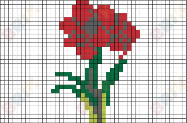 Amaryllis Pixel Art