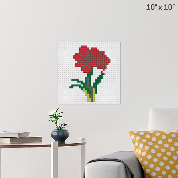 Amaryllis Brick Poster