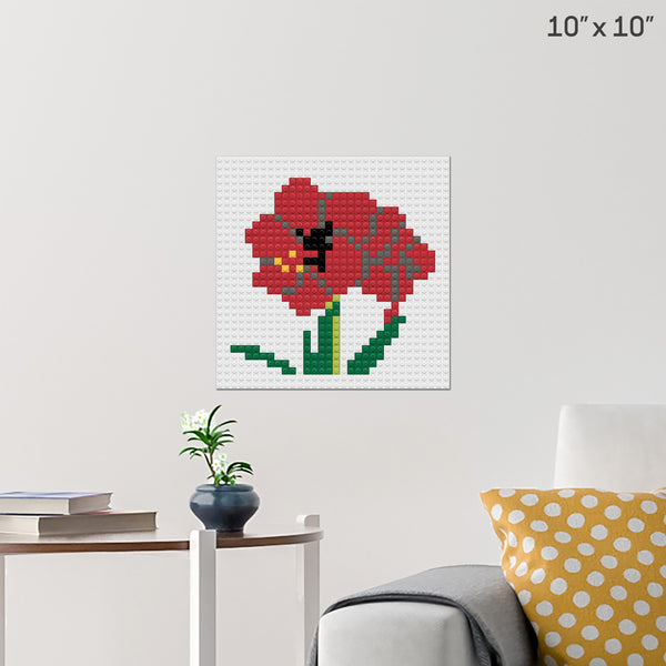 Amaryllis Brick Poster