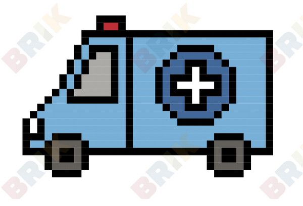 Ambulance Pixel Art