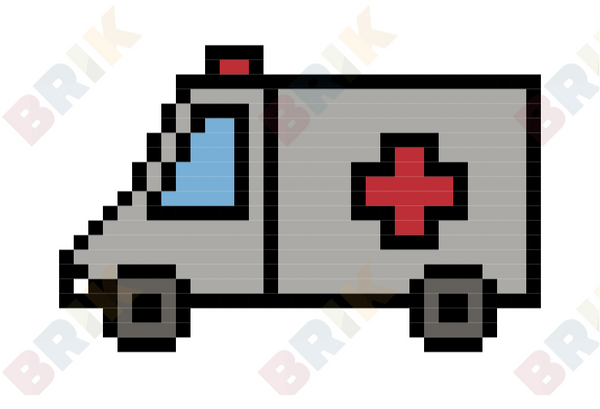 Ambulance Pixel Art
