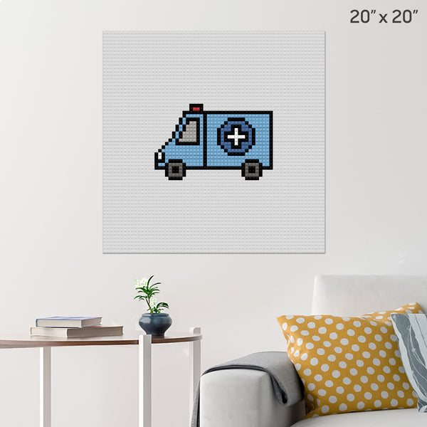 Ambulance Brick Poster