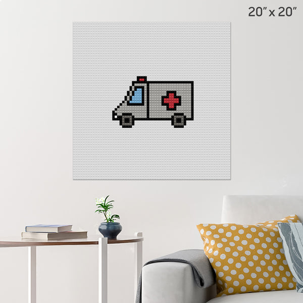 Ambulance Brick Poster