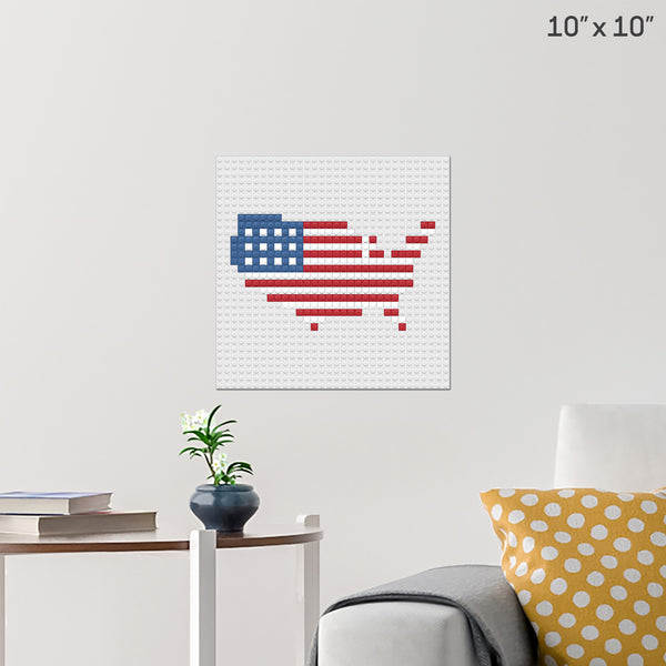 America Brick Poster
