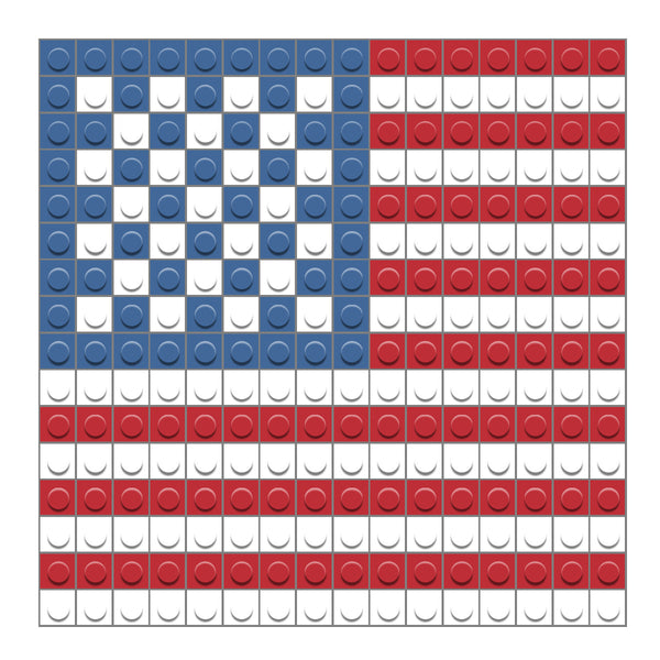 American Flag Card Version