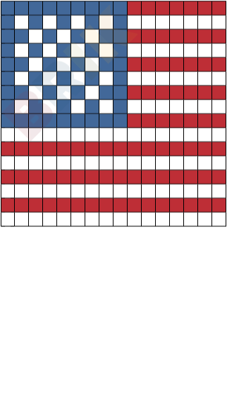 American Flag Card Version