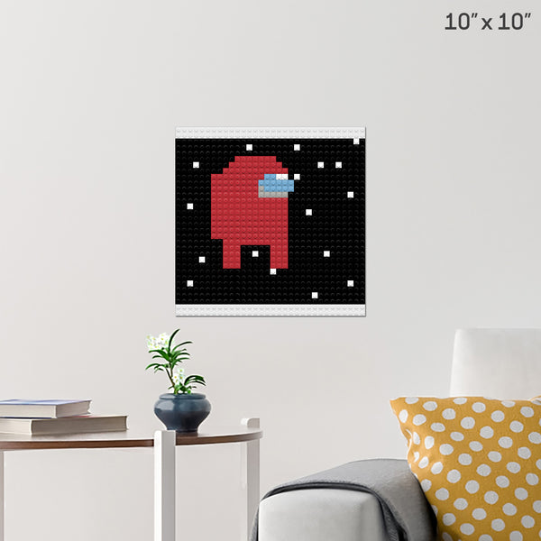 Among Us Brick Poster