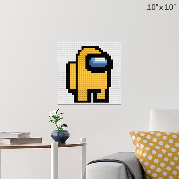 Among Us Yellow Brick Poster
