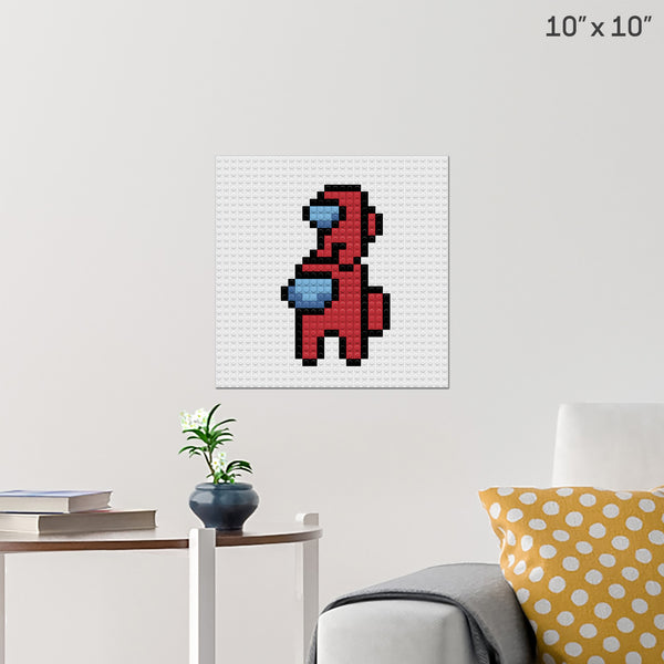 amoung us Brick Poster
