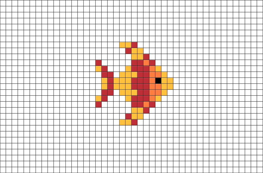 Angelfish Pixel Art