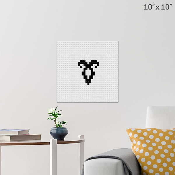 Angelic Power Rune Brick Poster