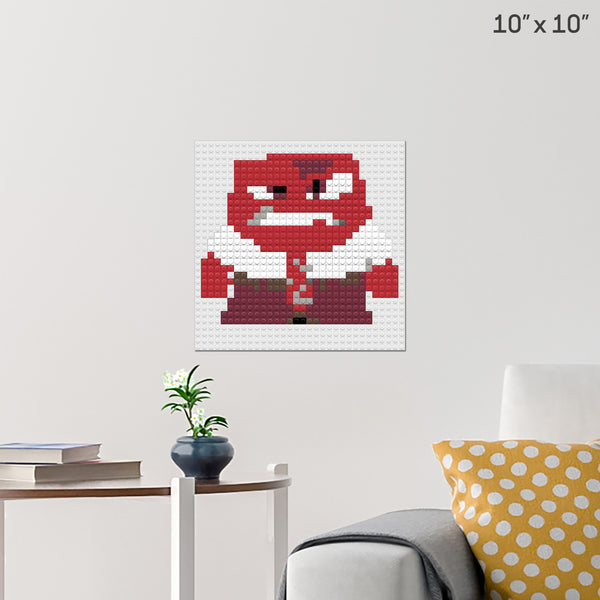 Anger 32x32 Brick Poster