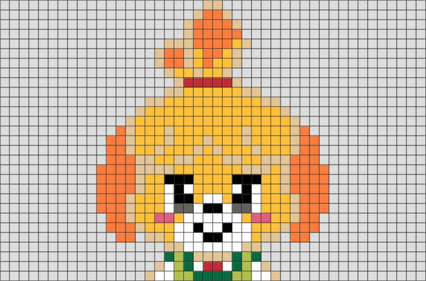 Animal Crossing Isabelle Pixel Art