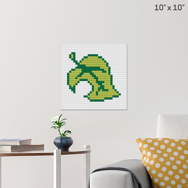 Animal Crossing Leaf Brick Poster