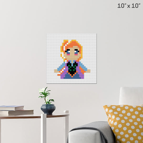 Anna Frozen Brick Poster