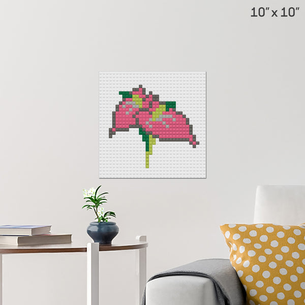 Anthurium Brick Poster